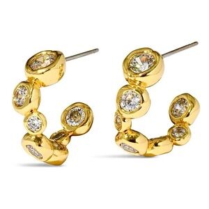 Alexis Bittar Gold Crystal Studded Earrings
